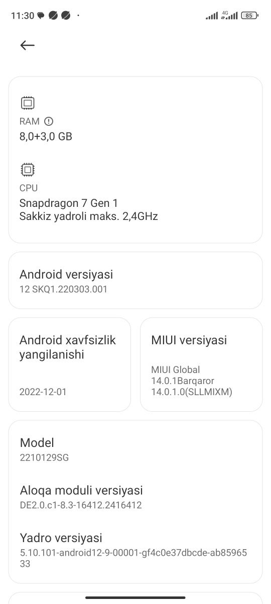 Xiaomi 13 layt 256\8 xotrasi