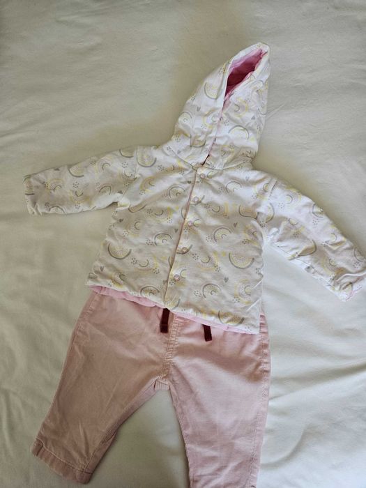 комплект за новородно Яке и джинси