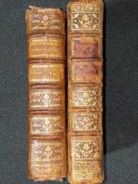 Lot carti vechi secol 18 Dictionnaire Apostolique si Historique legate