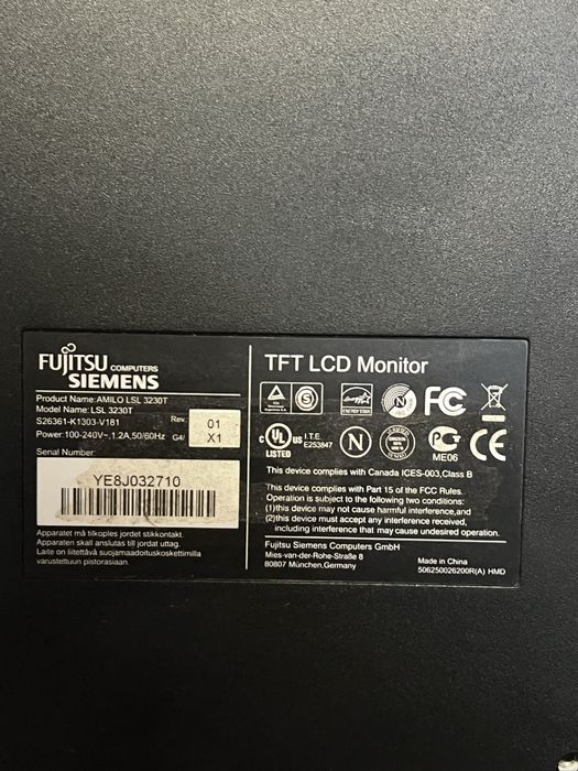 Monitor Fujitsu Siemens
