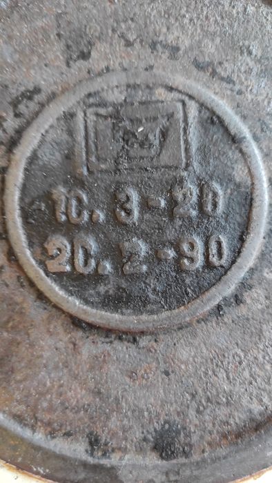 Казан на 5 л, советский чугун , эмаль с двух сторон, с крышкой 2с.2-90