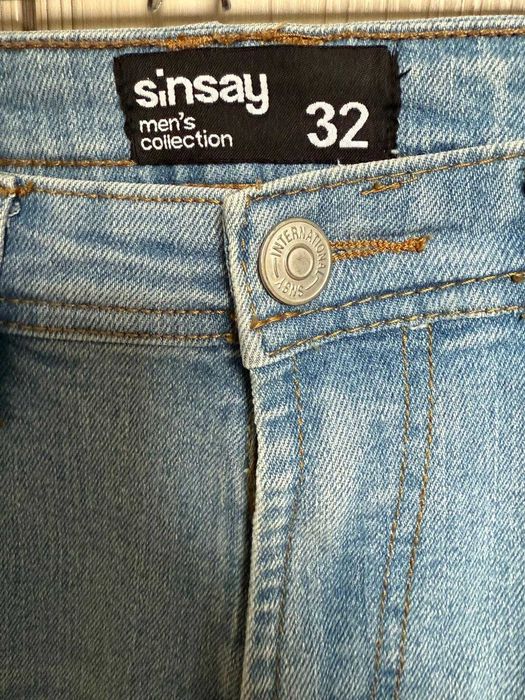 Blugi slim fit cu efect de spălare