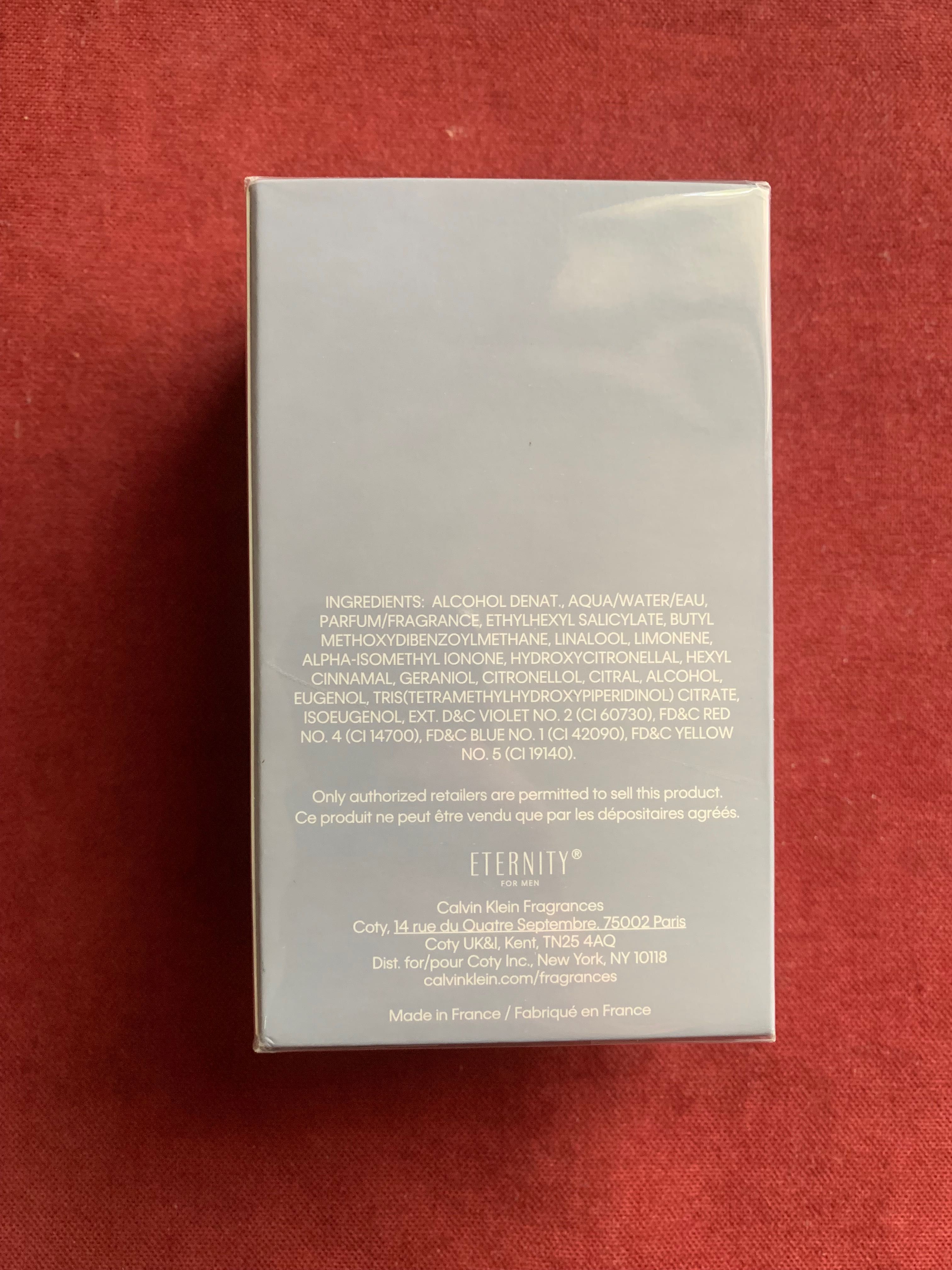 Eternity Aqua by Calvin Klein 100ml