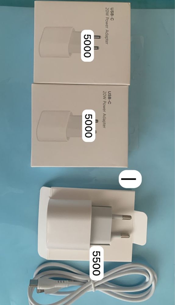 Адаптер USB-C для айфона! Быстрая зарядка!  Цена 5000kzt