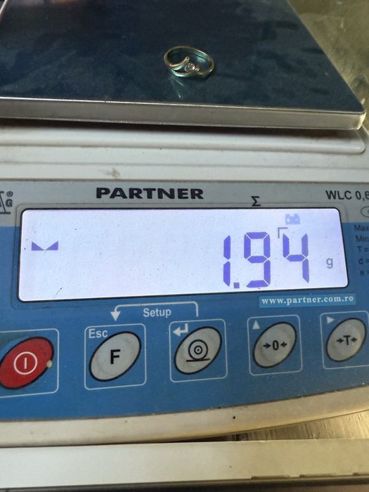 Inel aur 14 karate  marimea 20