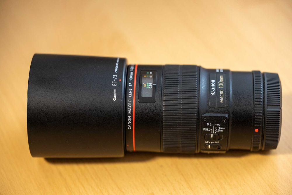 Obiective Canon RF 16mm, 35mm f1.4L, 70-200mm f2.8L, EF 100mm f2.8L