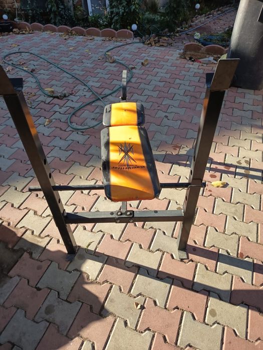 Banca bodybuilding cu bara si greutati