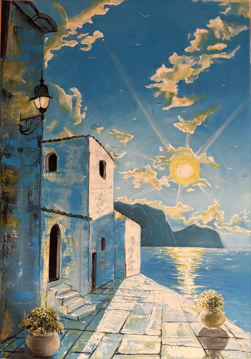 Картина масло Гърция