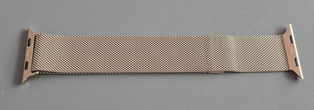 Curea Apple Watch 46mm, Milanese Loop, Gold - M/L, originala