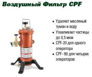 Дыхательный фильтр CPF-20R с регулятором (арт. 03580D)