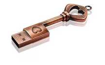 Memory Stick, Cadouri de Nunta, USB Flash 32 GB, Cheie Metalica
