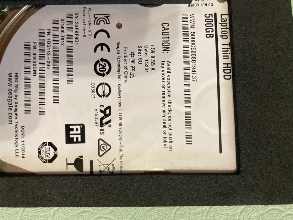 Продам жесткий диск hdd 500 gb