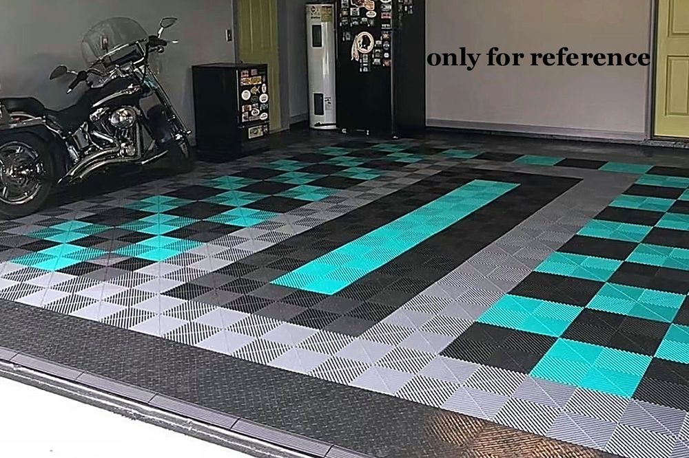 Pardoseala Modulara Ventilata pentru Garaj Depozit Turcoaz