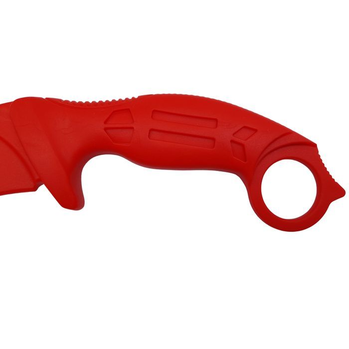 Cutit antrenament IdeallStore®, Tactical Pro, cauciuc, 23.5 cm, rosu