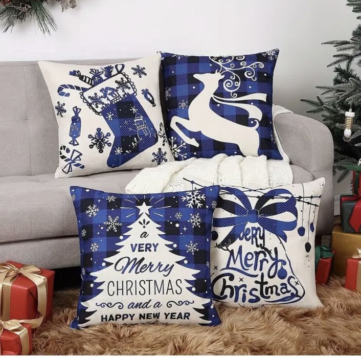 Наволочки для подушек новогодние