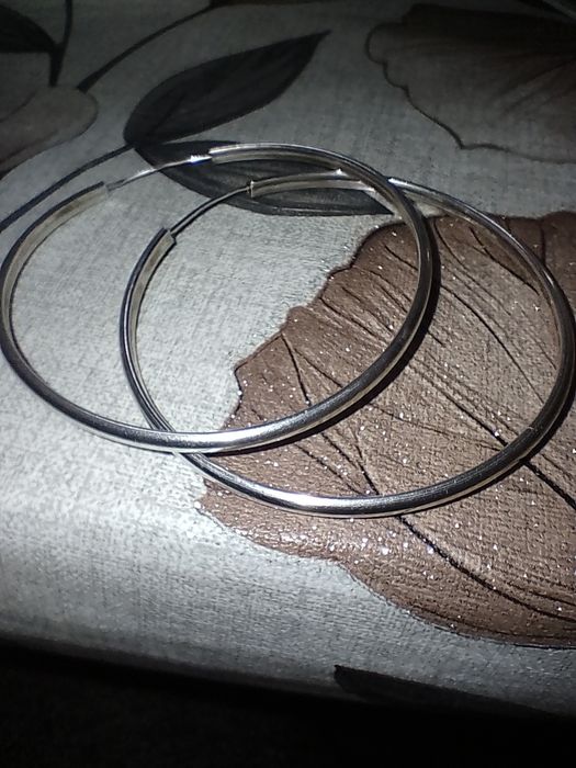 Сребърни обеци халки