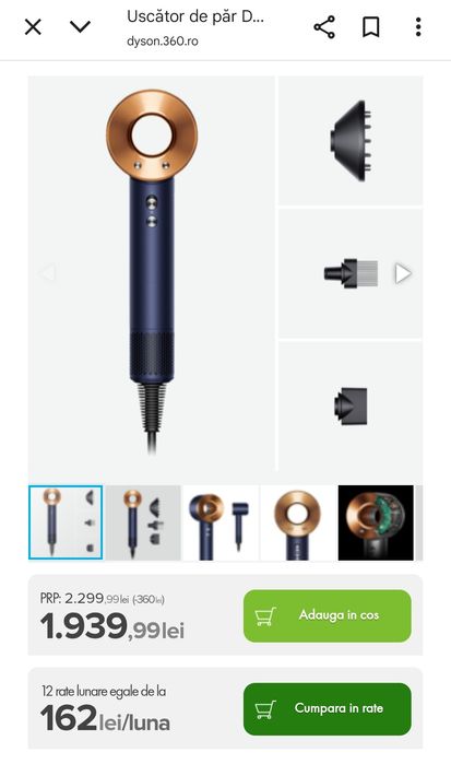 Uscător Dyson HD08 Cupru nou ambalat