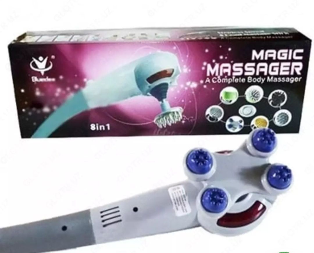 Ручной вибро массажер для всего тела Maxtop Magic Massager 8 в 1