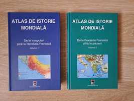 Pachet Atlas de Istorie Mondiala - Vol. 1 + Vol. 2 - Ed. Rao - noi