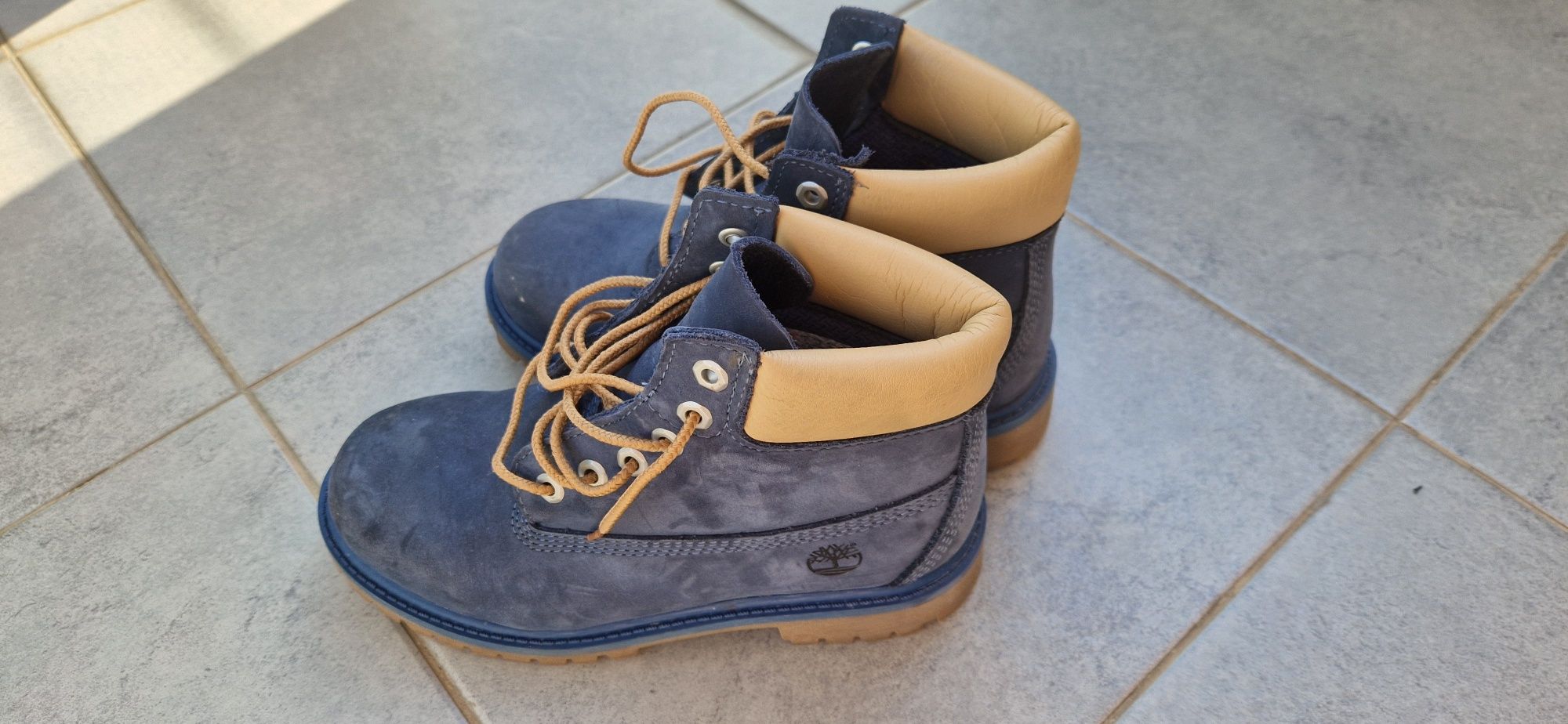 Ghete Timberland piele intoarsa - pentru copii - marime 34