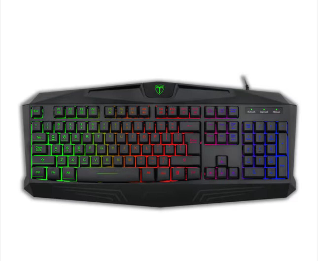 Клавиатура Gaming T-Dagger Tanker, 3 colors backlight, USB