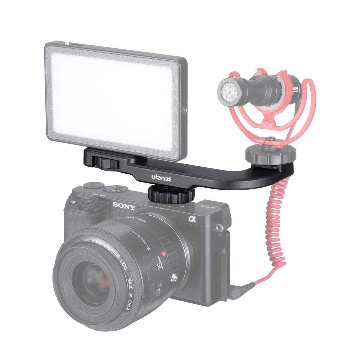 Ulanzi PT-8 Hot Shoe - extensie camera foto DSRL vlog lumina microfon