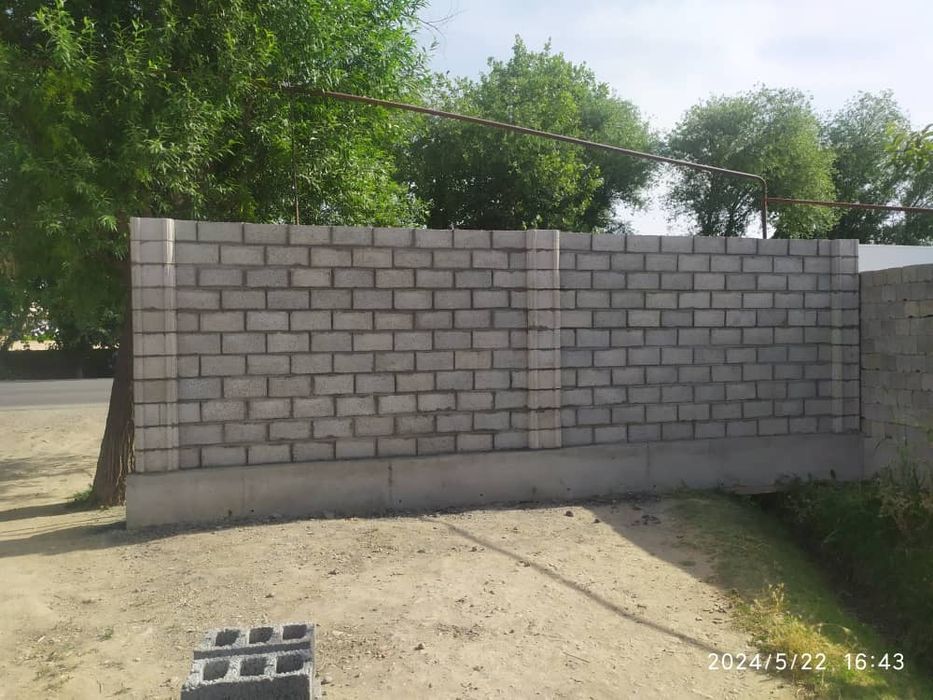 Шлакаблок терамиз, хомом ,туалет,  времинка, забор терамиз