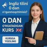 Ingliz tili kurslari/  Репетитор Английского языка