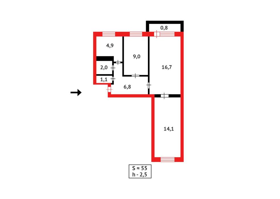 ! Продаю 3-комнатную квартиру по пр. Н. Абдирова