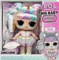 LOL Surprise Big Baby Hair Unicorn Doll ЛОЛ Единорожка 30 см