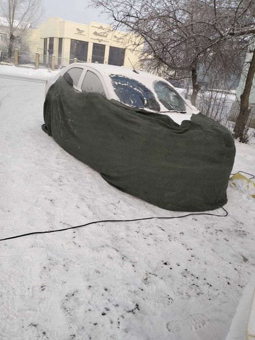 Отогрев авто, подкурим.