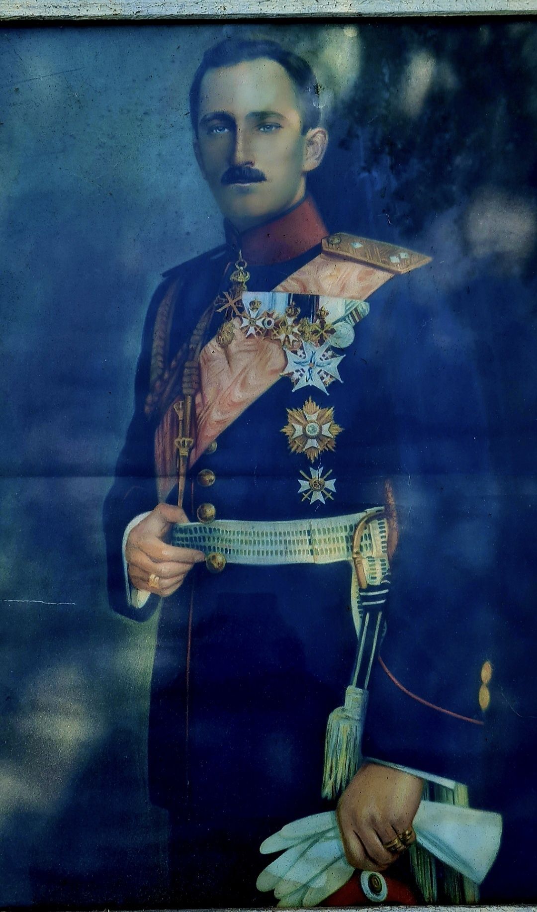 Цар Борис III от Димитър Буюклийски цветен плакат от 1940г.