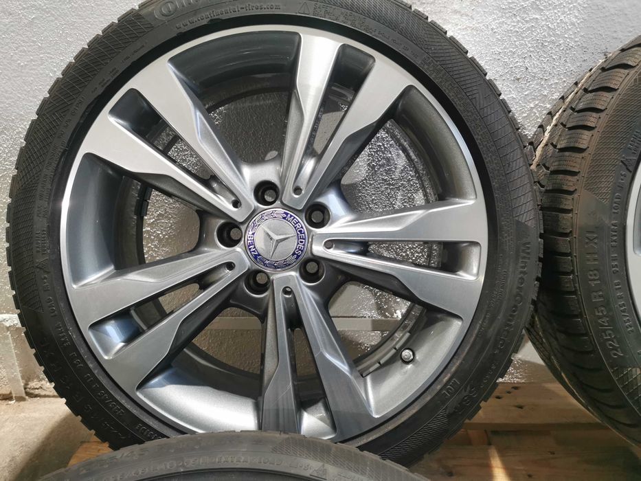 Jante Originale Mercedes C class / E class R 18 cu anvelope de iarna
