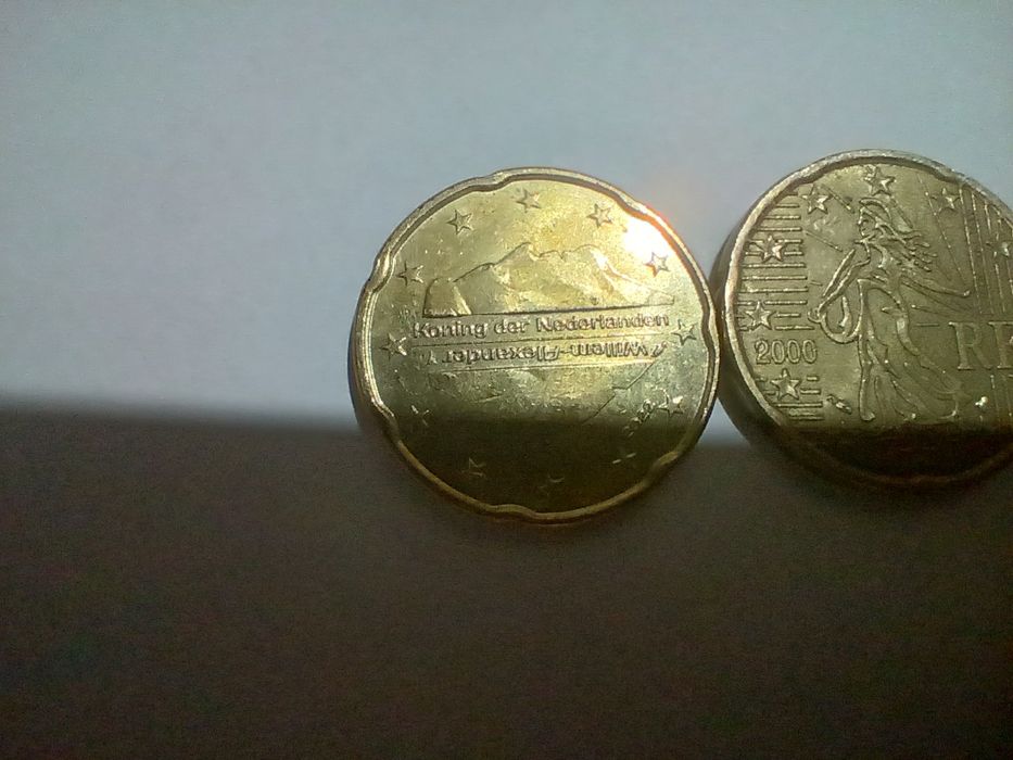 5 monede 20 euro cent 2000/2008