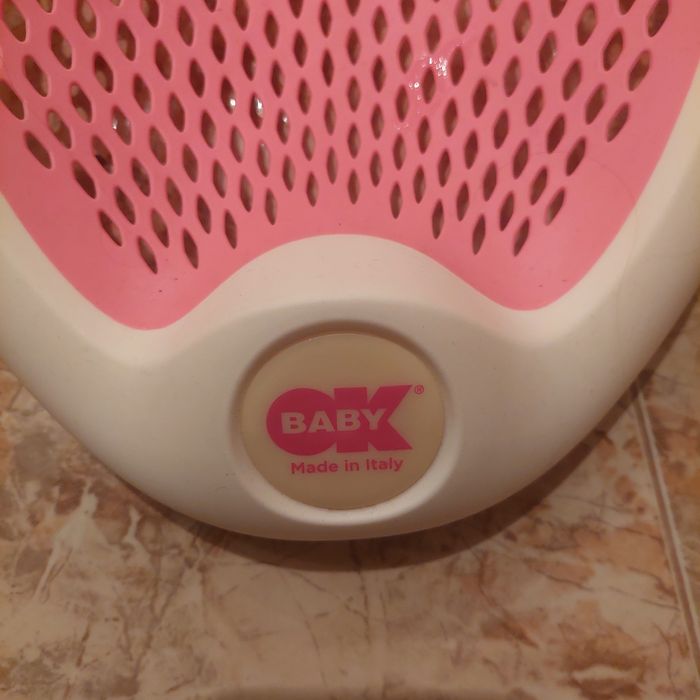 OK Baby Подложка за къпане Jelly розова