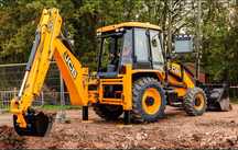 Экскаватор погрузчик услуги аренда. Петушок 3в1 трактор jcb