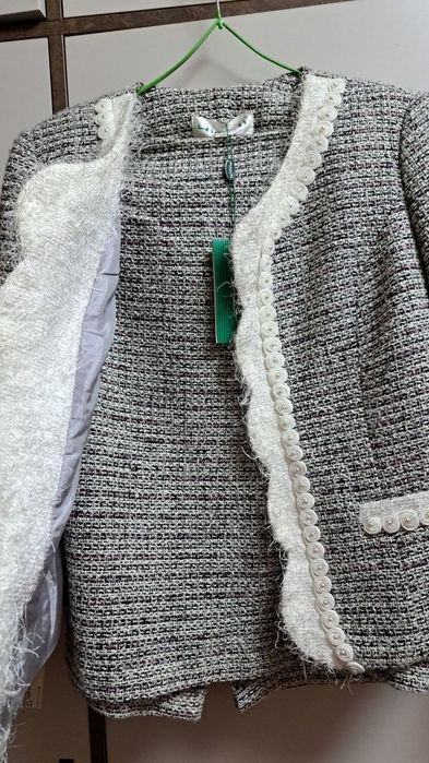 Двойка тёплая твид размер 46-48