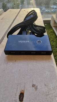 HUB UGREEN KVM Switch USB 3.0 2.0 comutare 2 PC / Laptop USB 3.0