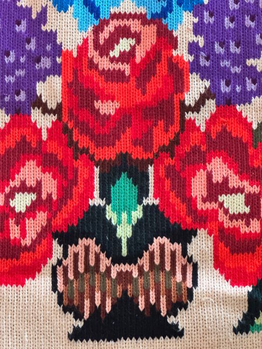 Prosop decorativ lucrat manual pe pânză 300 lei bucata