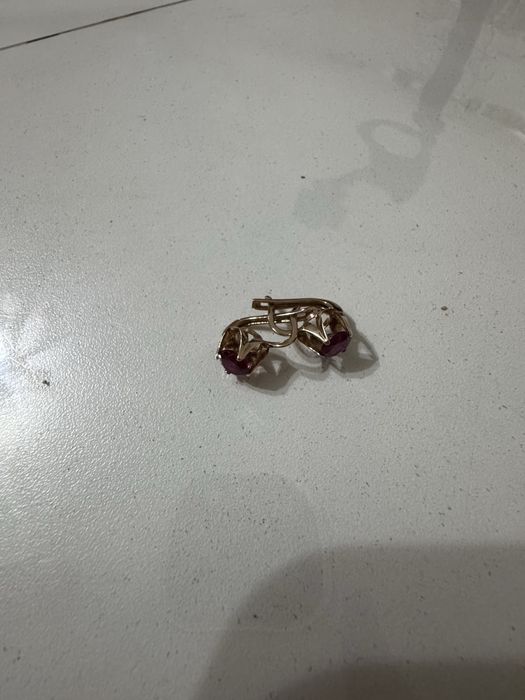 Золотое серги 585проба но Россия советское