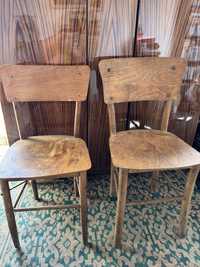 Дървени ретро столове- 6бр