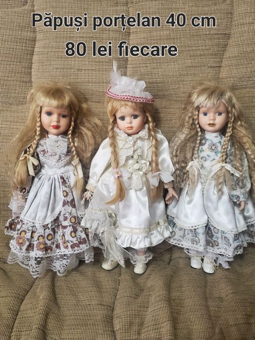 Păpuși din porțelan 40 cm