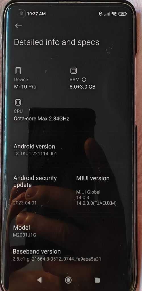 Smartphone Doro 8050, Xiaomi Mi 10 Pro 5G, 8 gb, 256 gb