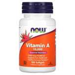 NOW Foods, витамин А, 10000 МЕ, 100 капсула. Vitamin A 10000