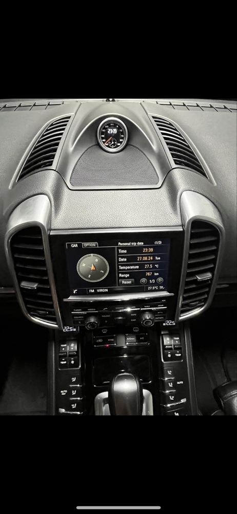 Ceas chrono porsche cayenne 2010-2019 ceas bord crono crem negru gri