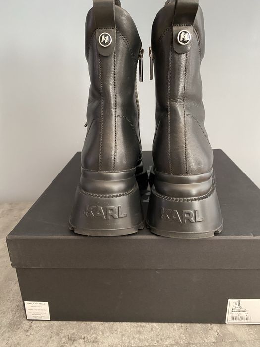 Боти Kal Lagerfeld от естествена кожа