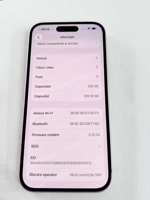 iphone 15 128 gb culoare roz, cititi descrrierea