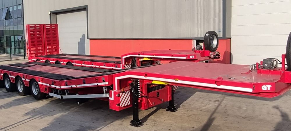 Trailer 3 AXE extensibil podea Hidraulică rampe, Duble pt Nacele si St