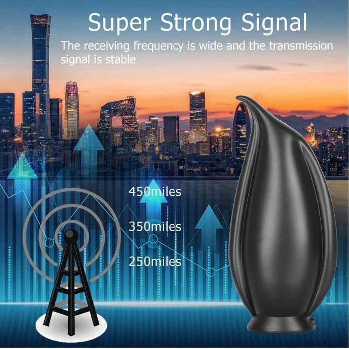 Нова вътрешна 4K HD антена с усилвател за смарт ТВ – магнитен монтаж