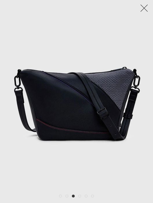 Desigual дамска чанта с контрастни шевове